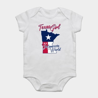 Texas Girl in a Minnesota World Baby Bodysuit